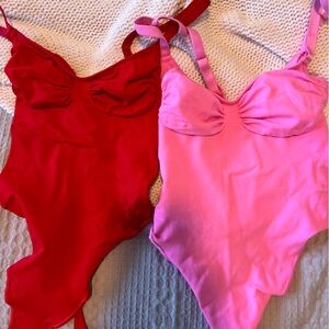 Red and Pink Skims Bodysuits